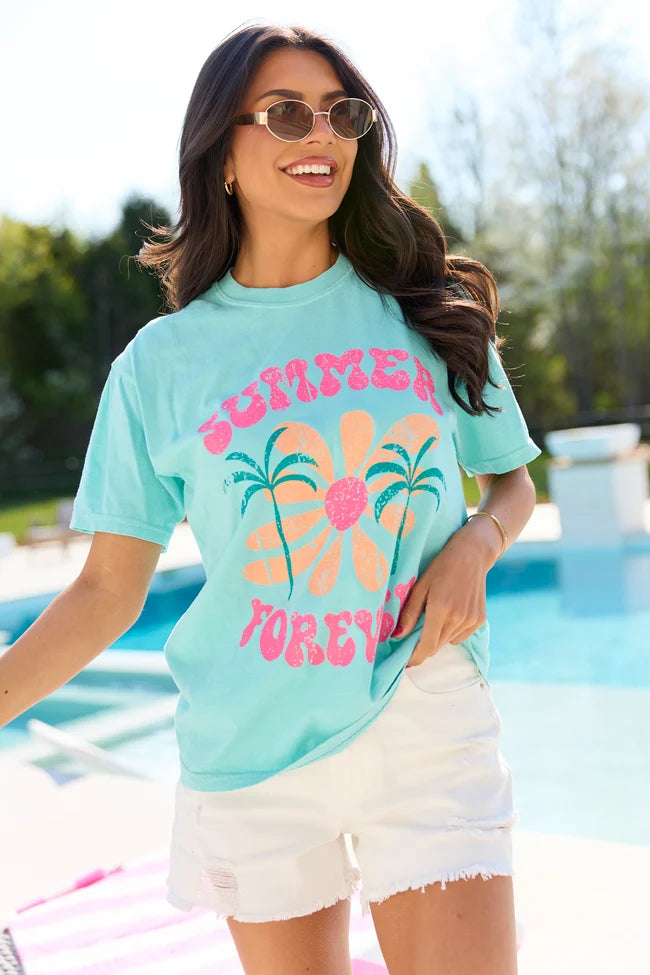 Tee Summer Forever Mint Comfort Colors Graphic Tee